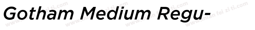 Gotham Medium Regu字体转换